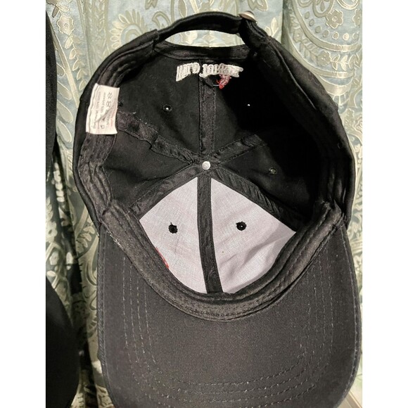 Wild Turkey Bourbon Strap Back Hat Black with Embroidered Logo Baseball Cap - Picture 7 of 9